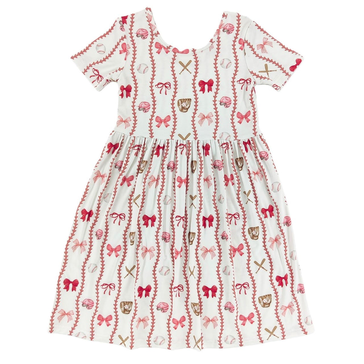 Pretty Pitch Short Sleeve Bamboo Dress