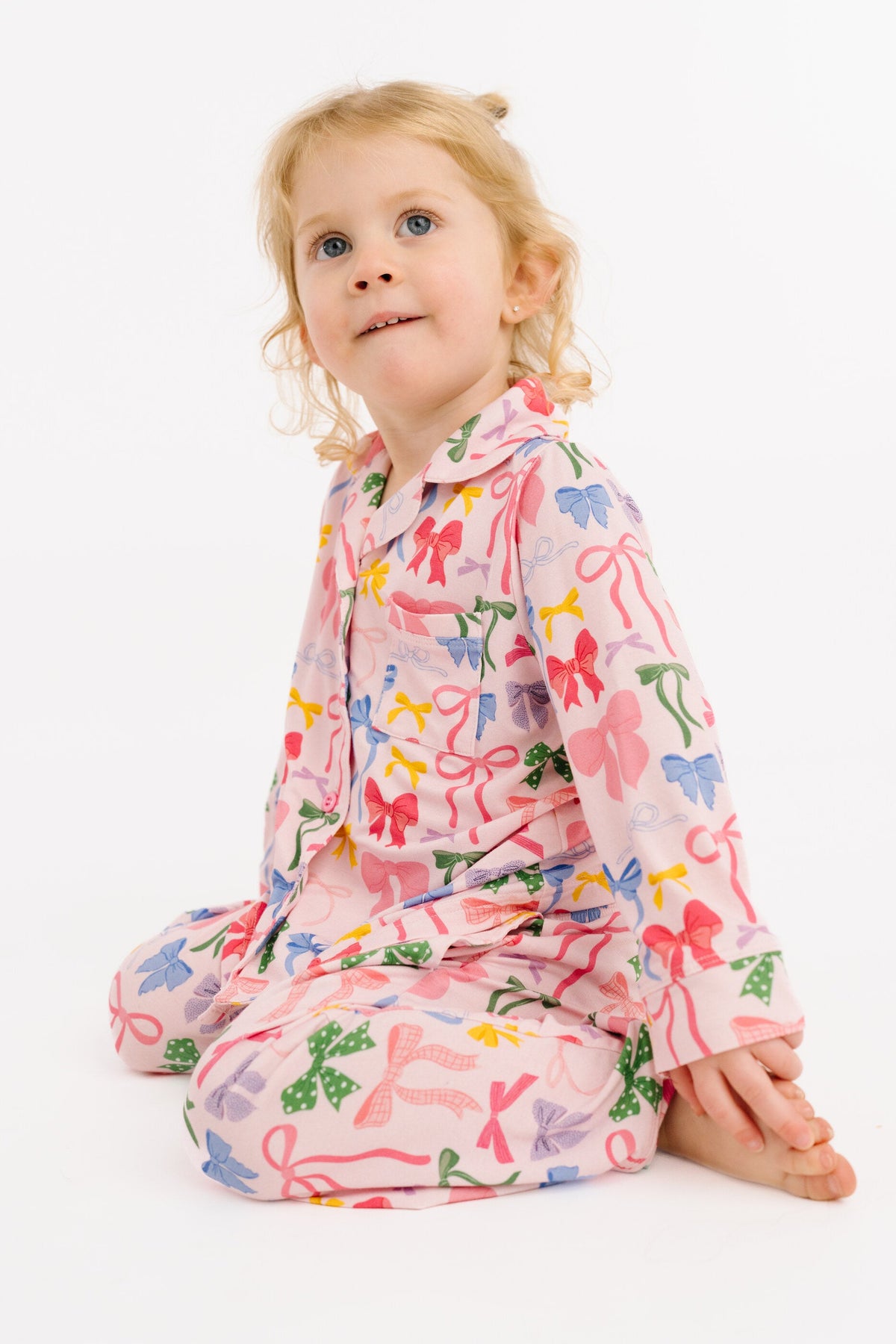 Bow Collection Bamboo Button Up Set