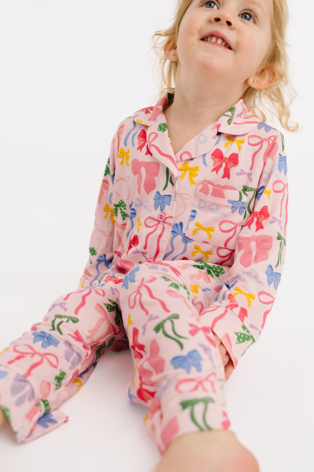 Bow Collection Bamboo Button Up Set
