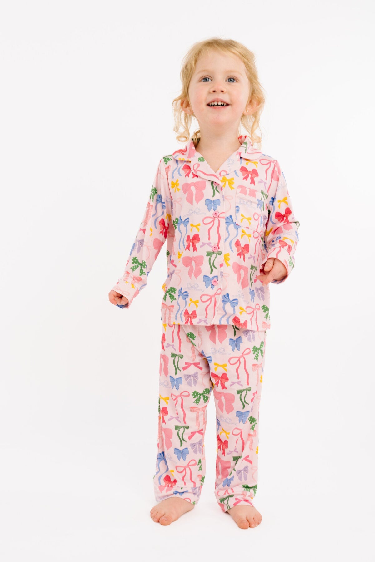 Bow Collection Bamboo Button Up Set