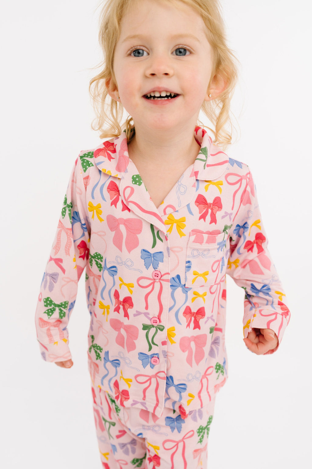 Bow Collection Bamboo Button Up Set