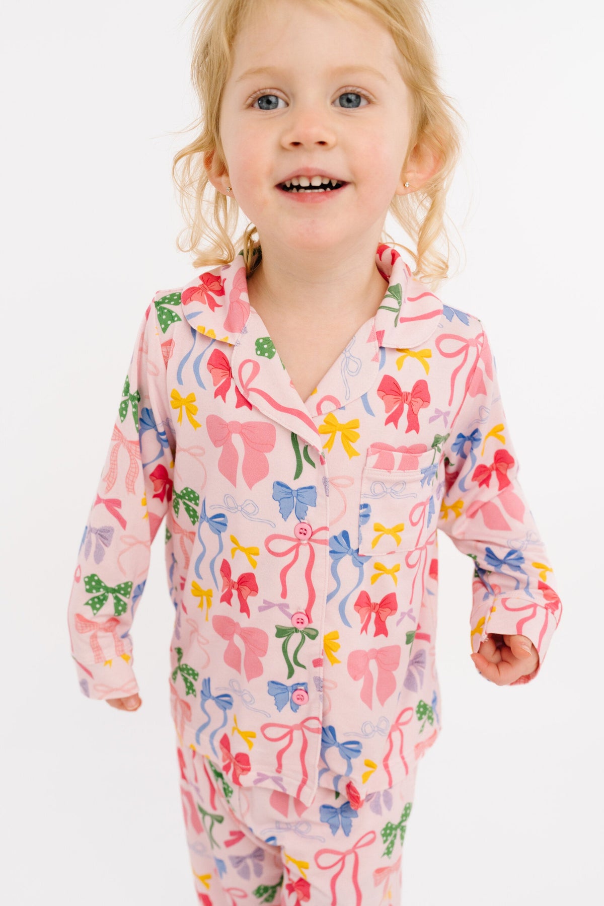 Bow Collection Bamboo Button Up Set