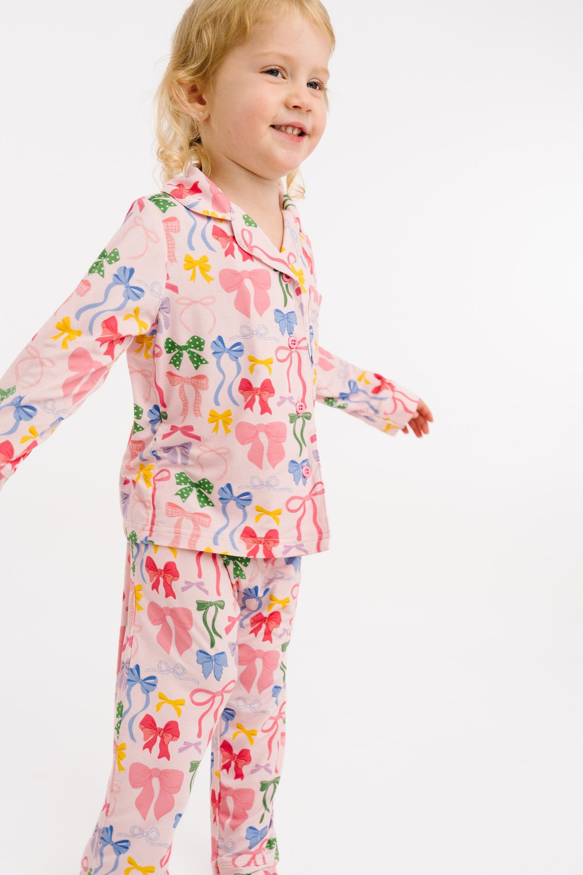 Bow Collection Bamboo Button Up Set
