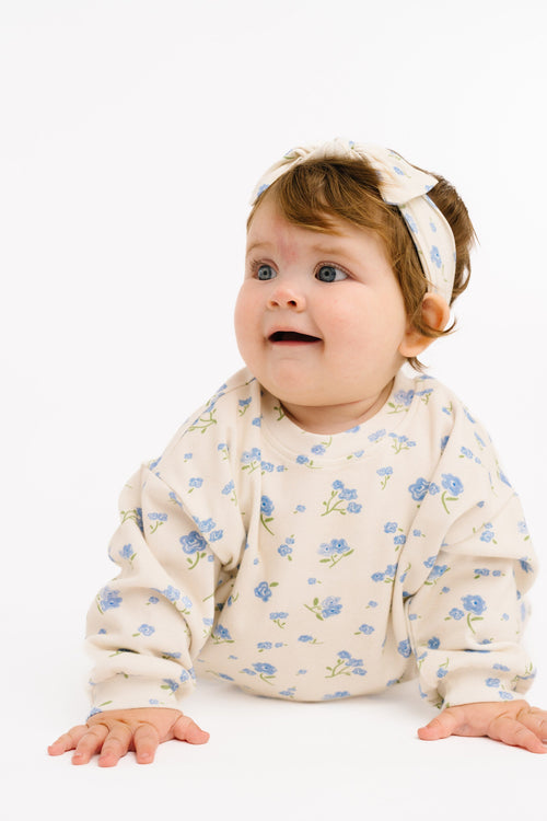 Blue Blooms Sweatsuit