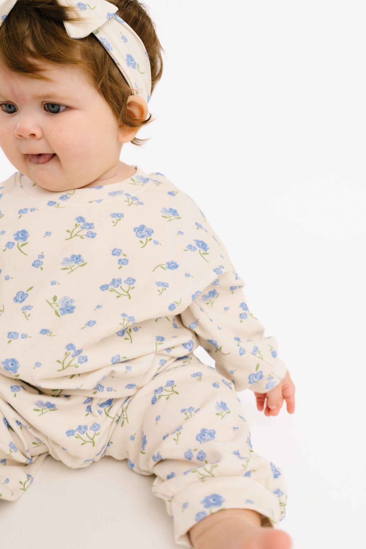 Blue Blooms Sweatsuit