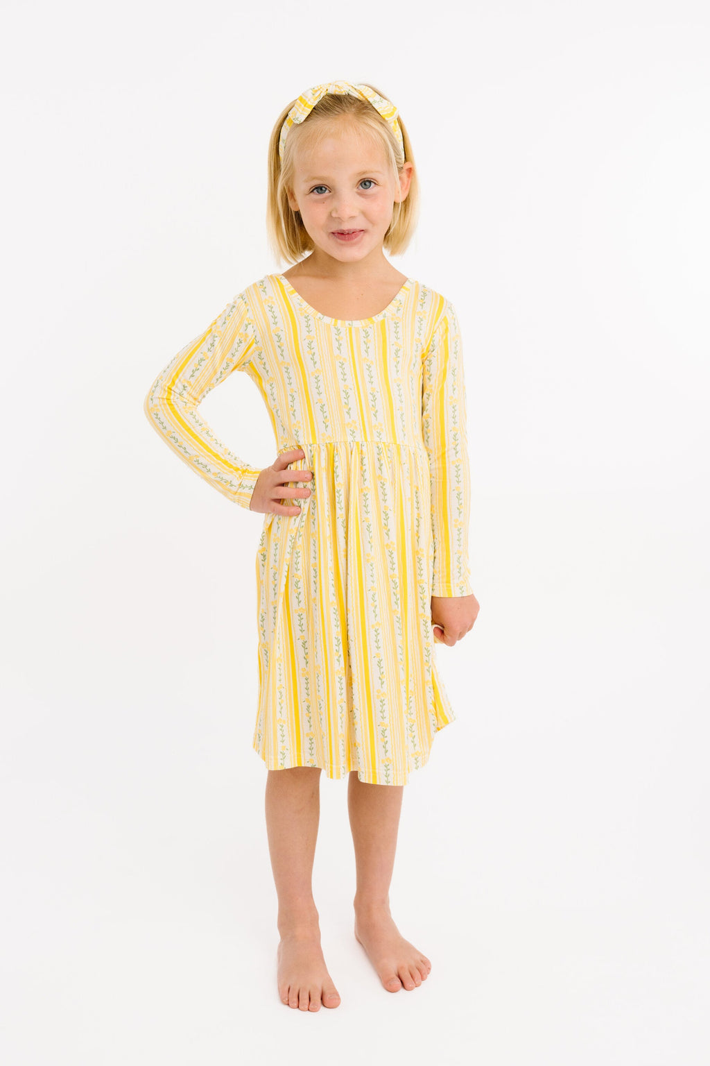 Sunny Meadow Stripe Bamboo Dress