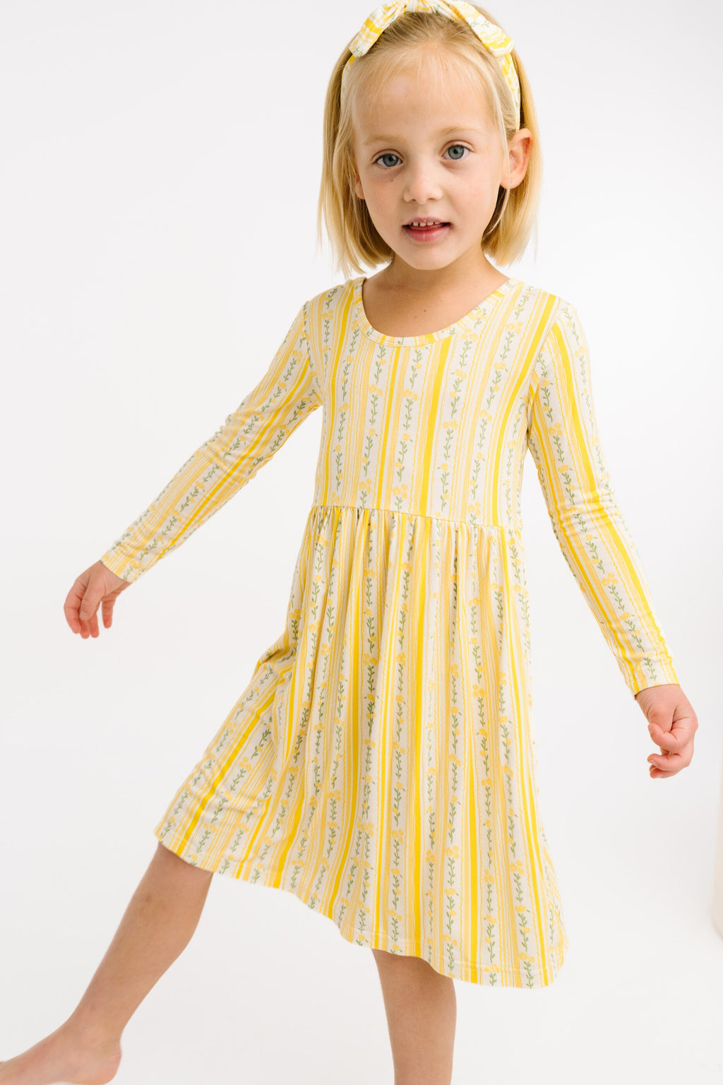 Sunny Meadow Stripe Bamboo Dress