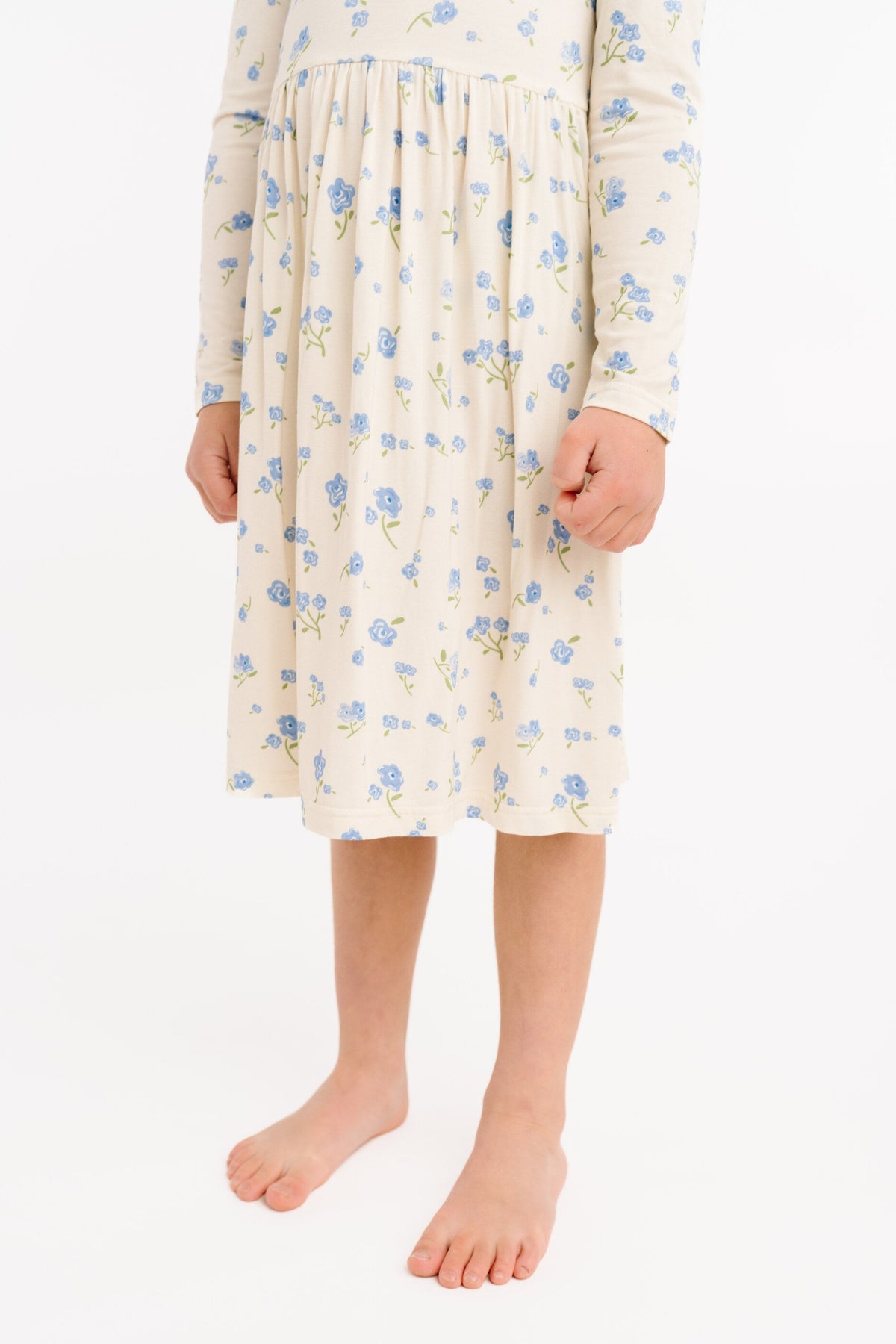 Blue Blooms Bamboo Dress