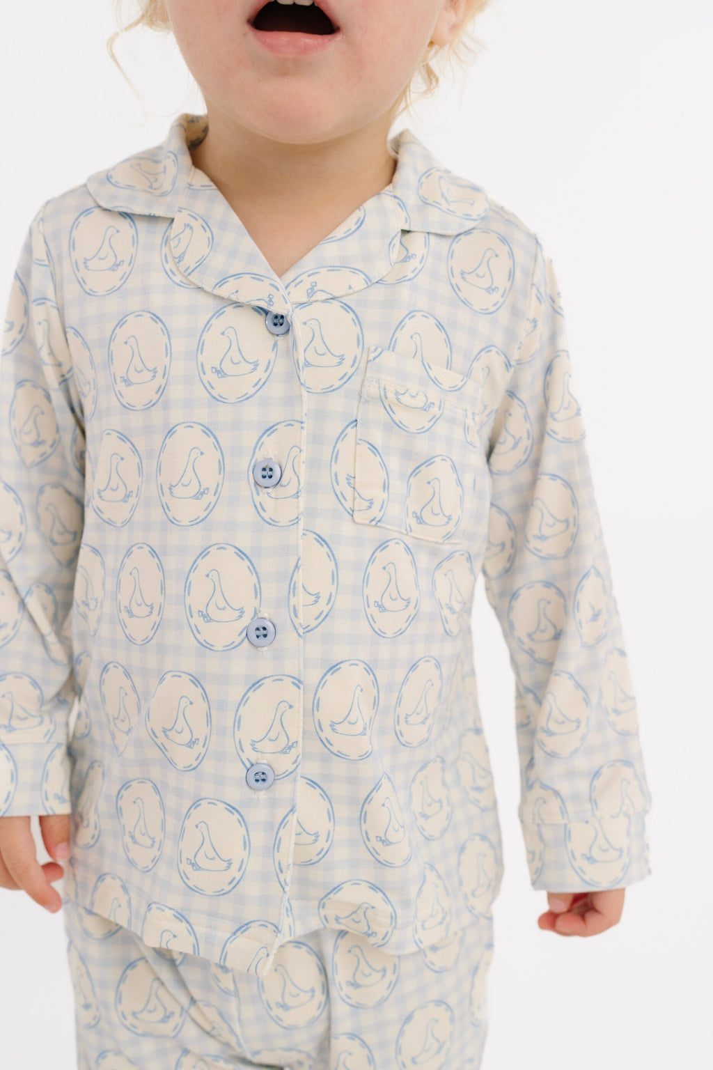 Cottage Goose Button Up Set