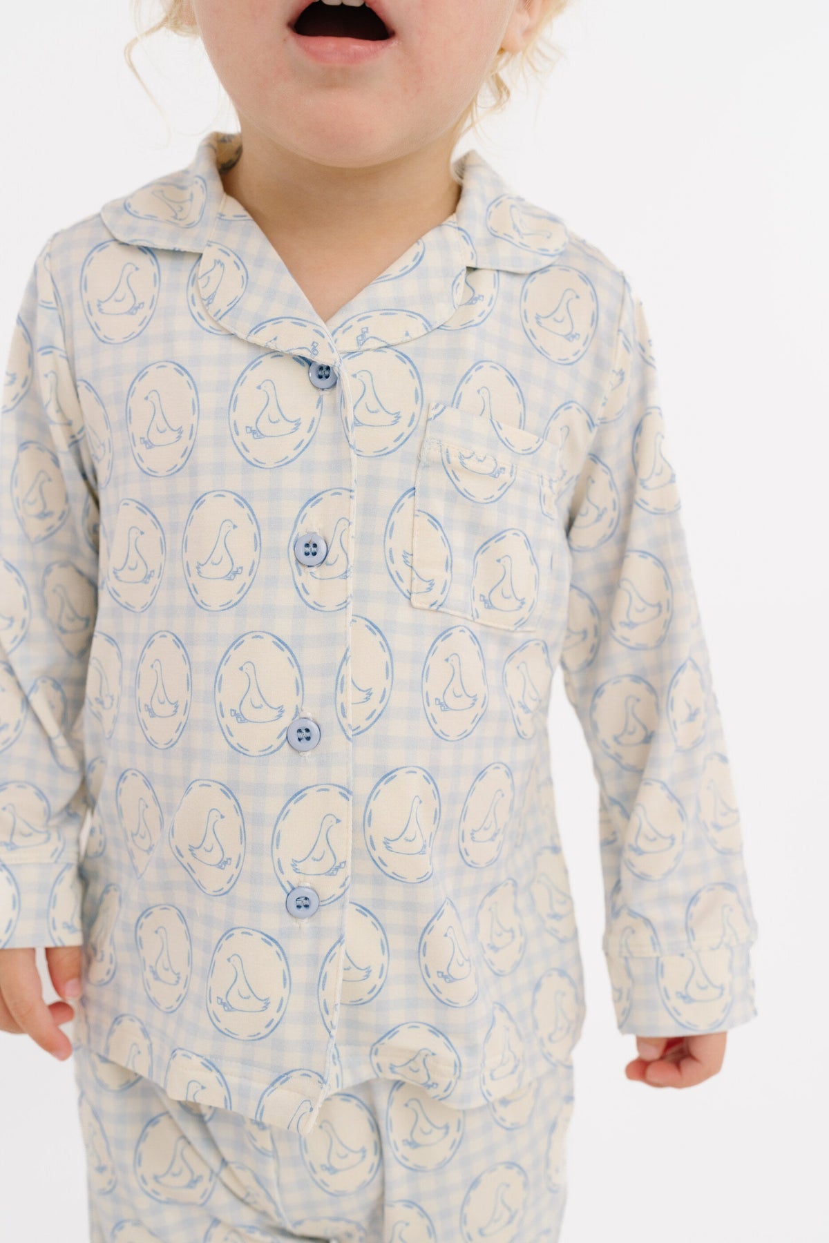 Cottage Goose Button Up Set