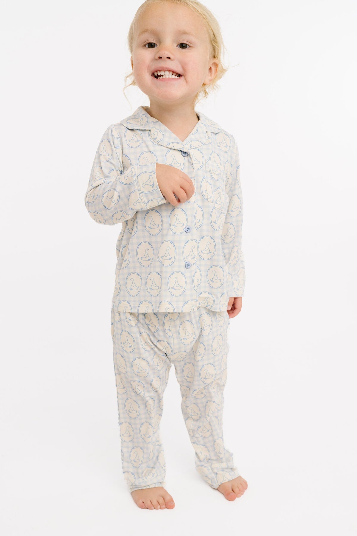 Cottage Goose Button Up Set