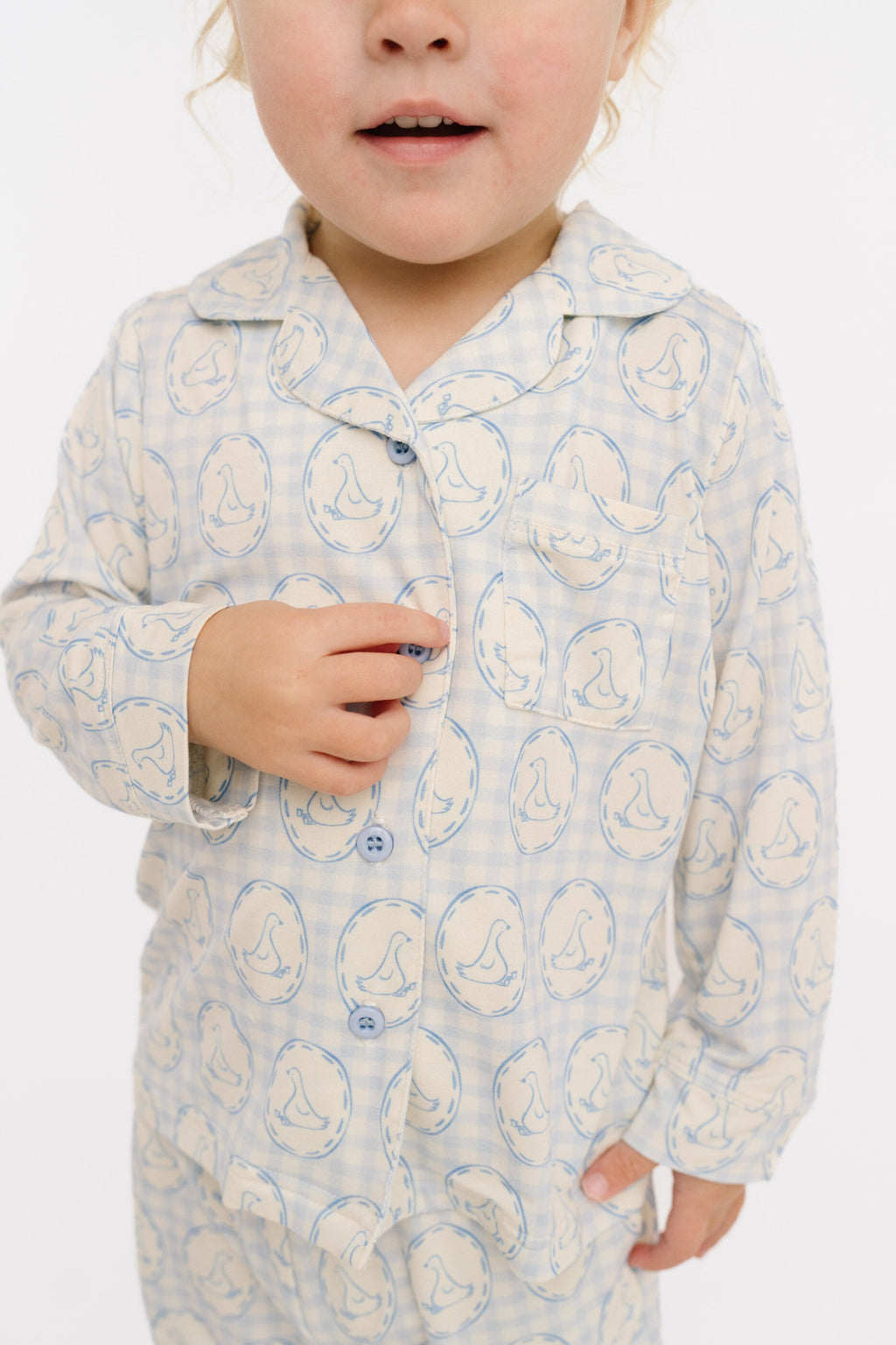 Cottage Goose Button Up Set