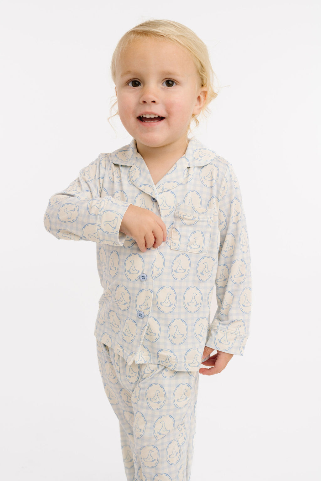 Cottage Goose Button Up Set
