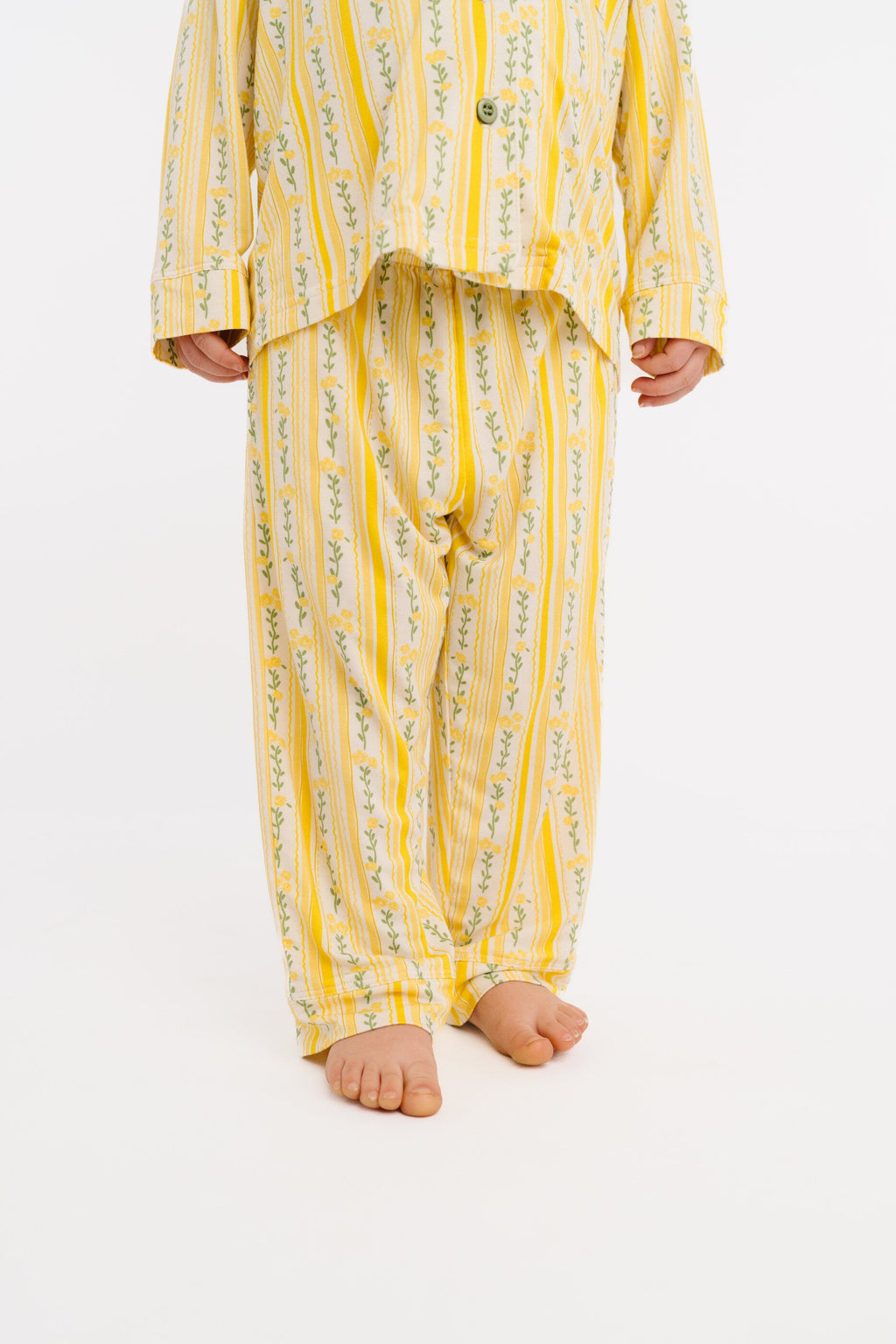 Sunny Meadow Stripe Bamboo Button Up Set
