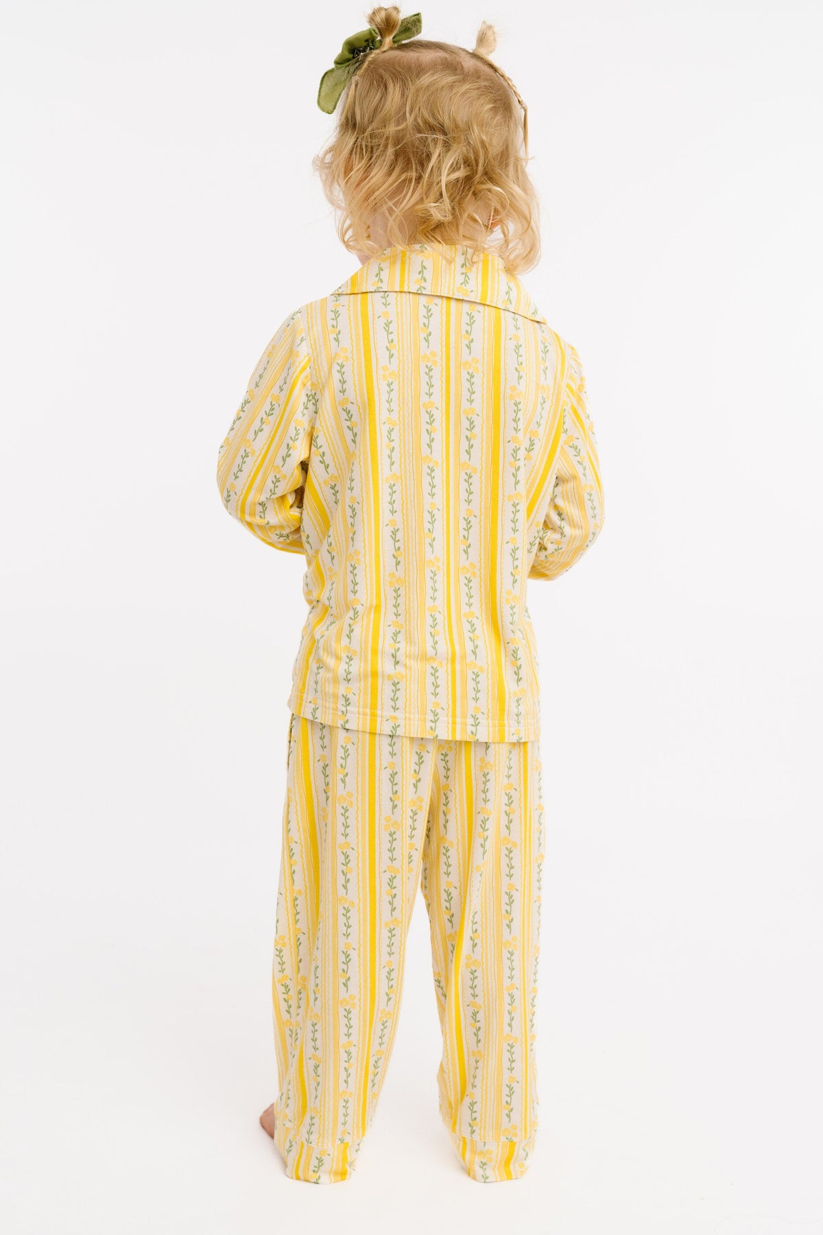 Sunny Meadow Stripe Bamboo Button Up Set