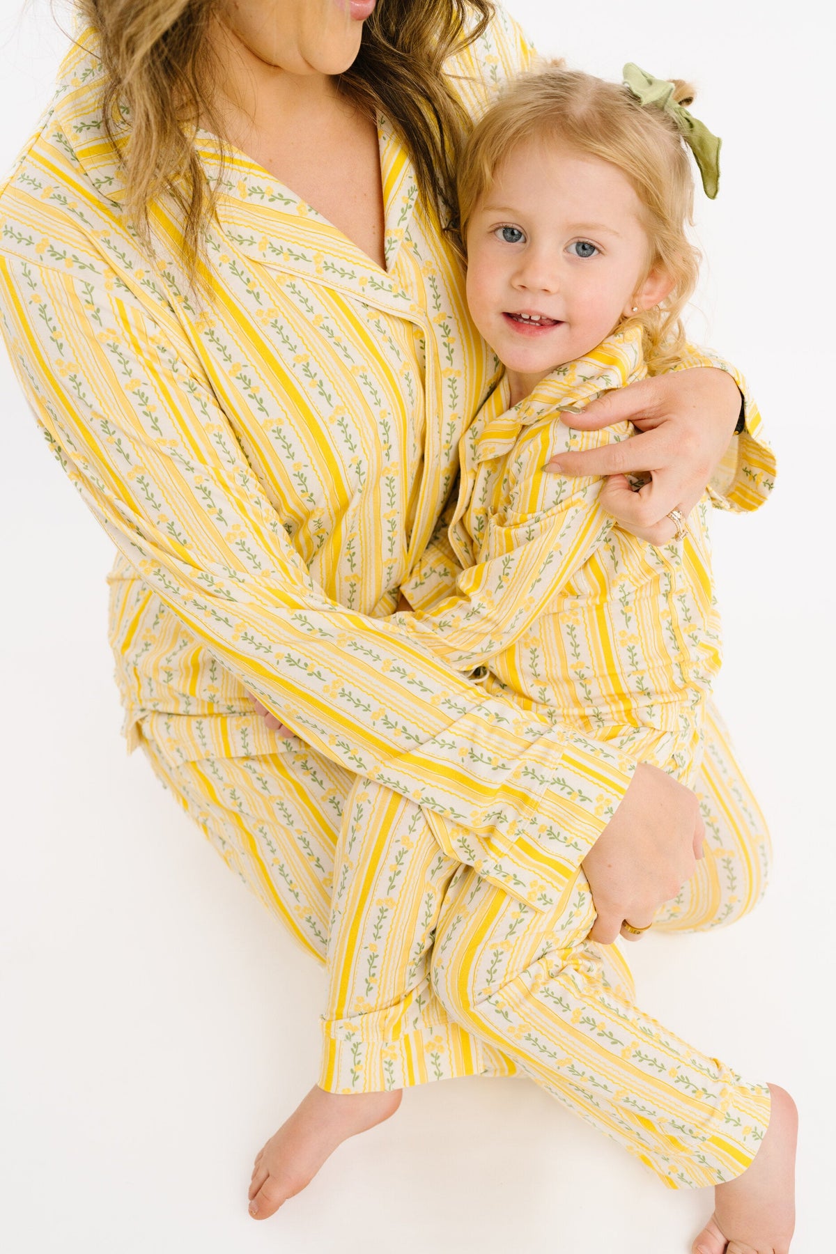 Sunny Meadow Stripe Bamboo Button Up Set