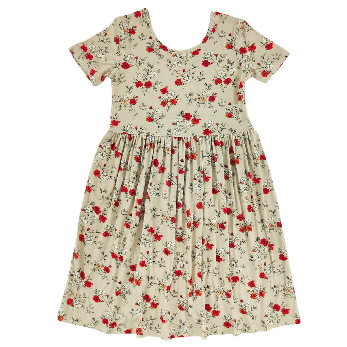 Poppy Field Short Sleeve Bamboo Dress